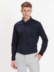 Boss Koszula 50469378 Granatowy Regular Fit. Niebieskie koszule męskie Boss, m, bez wzorów, z syntetyku, bez kołnierzyka, bez ramiączek. Za 319.99 zł.
