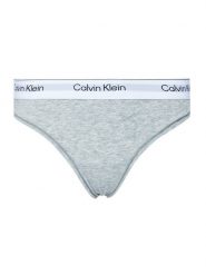 Calvin Klein Underwear Stringi LV00QF8518 Szary. Szare stringi damskie Calvin Klein Underwear, s, bez wzorów, z bawełny. Za 89.99 zł.
