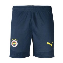 Spodenki treningowe Fenerbahçe 2024/25. Niebieskie szorty sportowe damskie Puma, bez wzorów, sportowe, do piłki nożnej. W wyprzedaży za 151.13 zł.