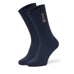 Skarpety długie Polo Ralph Lauren. Niebieskie skarpety męskie Polo Ralph Lauren, bez wzorów. Za 89.99 zł.