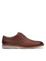 Clarks Półbuty Atticus LTLace 26172070 Brązowy. Brązowe eleganckie półbuty Clarks, ze skóry, wizytowe, bez zapięcia. Za 339.99 zł.
