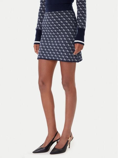 Guess Spódnica ołówkowa W5BD81 Z3JD2 Granatowy Slim Fit. Niebieskie spódnice damskie Guess, xs, z aplikacjami, z syntetyku, ołówkowe. Za 209.99 zł.