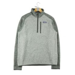 Second life - Lepszy Sweter Męski Polarowy Pulower - Jak nowy. Szare swetry przez głowę męskie Patagonia, m, bez wzorów, z polaru, bez kołnierzyka. Za 253.76 zł.