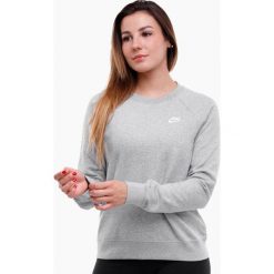 Bluza sportowa damska Nike Essentials Crew FLC. Szare bluzy damskie Nike, bez wzorów, bez kaptura. Za 355.06 zł.