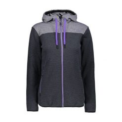 Bluza damska z kapturem CMP. Szare bluzy damskie CMP, bez wzorów, z kapturem, trekkingowe. Za 349.05 zł.