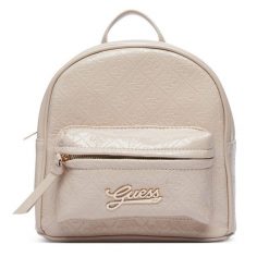 Plecak Guess. Brązowe plecaki damskie Guess, z aplikacjami. Za 324.99 zł.