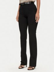 Marciano Guess Spodnie materiałowe 4YGB23 6375Z Czarny Regular Fit. Czarne spodnie materiałowe damskie Marciano Guess, z aplikacjami, z materiału. Za 539.99 zł.
