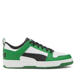 Sneakersy Puma. Zielone trampki i tenisówki chłopięce Puma, bez wzorów, bez zapięcia. Za 249.99 zł.