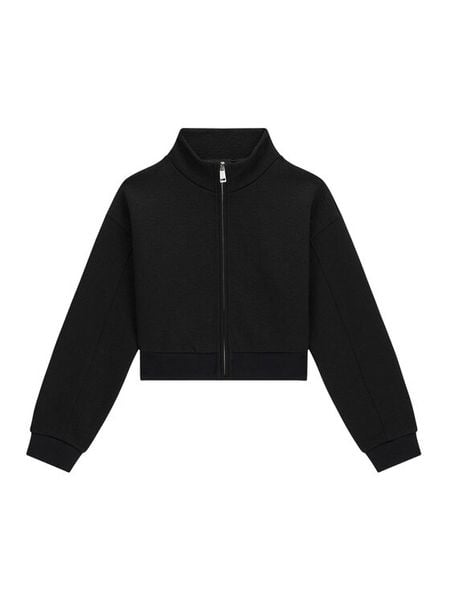 Guess Bluza J6BQ01 K6082 Czarny Regular Fit. Czarne bluzy dla dziewczynek Guess, z aplikacjami, z syntetyku, bez ramiączek, bez kaptura. Za 234.99 zł.