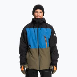 Kurtka snowboardowa męska Quiksilver Sycamore. Czarne kurtki sportowe męskie Quiksilver, na zimę, m, bez wzorów, narciarskie. W wyprzedaży za 950.90 zł.