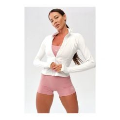 Damska bluza sportowa treningowa Rough Radical Zoya Zip. Białe bluzy damskie ROUGH RADICAL, bez wzorów, bez kaptura, na jogę i pilates. Za 179.90 zł.