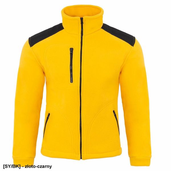 FLRA 340 - bluza polarowa unisex, gruba posiada bardzo dobre właściwości cieplne - jasnożółto-zielono-czarny L. Czarne bluzy męskie JHK, l, bez wzorów, z polaru, bez kaptura. Za 115.37 zł.