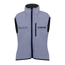 Kurtka odblaskowa bez rękawów - dla dorosłych - SWITCH JACKET. Czarne buty sportowe męskie PROVIZ, z tkaniny, bez zapięcia, rowerowe. Za 574.00 zł.