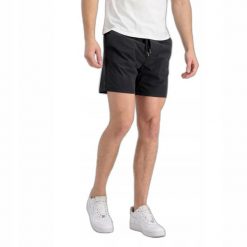 MĘSKIE SPODENKI SPORTOWE ALPHA NYLON JOGGER SHORT PRZED KOLANO CZARNE. Czarne krótkie spodenki sportowe męskie Alpha Industries, l, bez wzorów, z bawełny, do biegania. Za 269.00 zł.