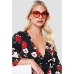 NA-KD Accessories Okulary przeciwsłoneczne kocie oczy - Red. Czerwone okulary przeciwsłoneczne damskie NA-KD Accessories. Za 60.95 zł.