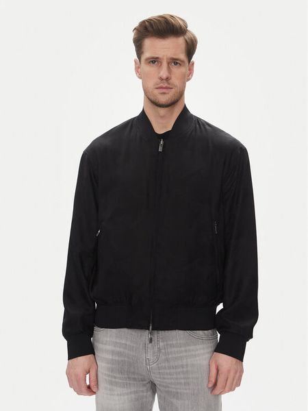 Armani Exchange Kurtka bomber XM000390 AF13170 FC039 Czarny Regular Fit. Czarne kurtki męskie Armani Exchange, l, bez wzorów, z lyocellu, bez kaptura. Za 899.99 zł.