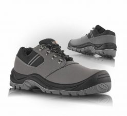 VM Footwear Półbuty robocze szlifowana skóra bydlęca WELUR podszewka laminowana oddychająca tkanina MESH VARNA FO E A SR WPA 44. Półbuty na co dzień męskie VM Footwear, z meshu, bez zapięcia. Za 124.91 zł.