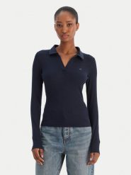 Tommy Jeans Bluzka Essential DW0DW21933 Granatowy Slim Fit. Niebieskie bluzki damskie Tommy Jeans, xl, bez wzorów, z bawełny, bez kołnierzyka, bez ramiączek. Za 289.99 zł.