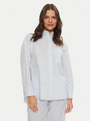 Hunkemöller Koszulka piżamowa 206510 Niebieski Regular Fit. Niebieskie piżamy damskie Hunkemöller, s, bez wzorów, z bawełny, bez ramiączek. Za 89.99 zł.
