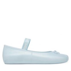 Baleriny Melissa. Niebieskie baleriny damskie Melissa, bez wzorów, bez obcasa. Za 279.99 zł.