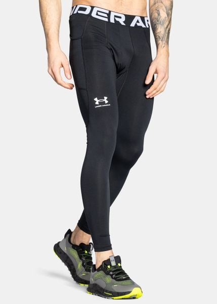 Legginsy treningowe męskie czarne Under Armour ColdGear Leggings. Czarne legginsy sportowe męskie Under Armour, l, bez wzorów, z elastanu. W wyprzedaży za 142.99 zł.