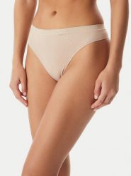 Calvin Klein Underwear Komplet stringów LV00QD5211 Beżowy. Brązowe stringi damskie Calvin Klein Underwear, s, bez wzorów, z syntetyku. Za 189.99 zł.