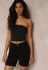 Czarne Jeansowe Szorty z Efektem Push Up Metaux. Czarne szorty damskie Renee, na lato, l, bez wzorów, z jeansu. Za 34.99 zł.