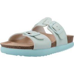 Sandały GEOX J SANDAL BUBBLEBOW Niebieski. Niebieskie sandały damskie Geox, bez wzorów, z syntetyku, bez obcasa, bez zapięcia. Za 178.99 zł.