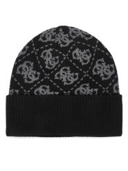 Guess Czapka AM9677 VIS01 Czarny. Czarne rękawiczki damskie Guess, na zimę, z aplikacjami, z wiskozy. Za 194.99 zł.