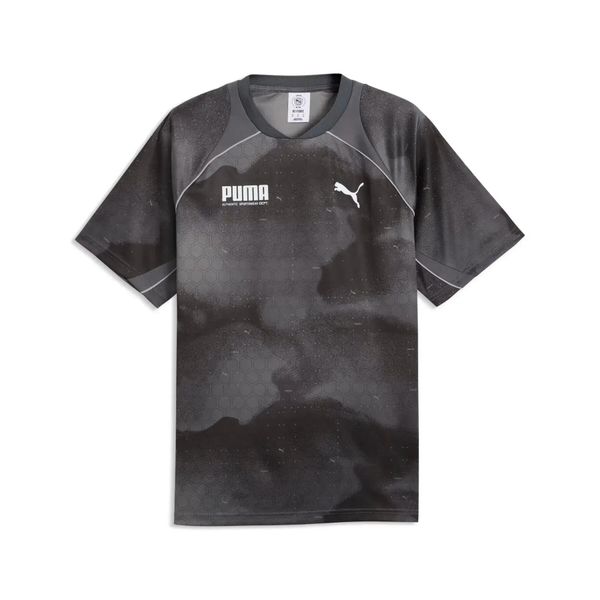 T-shirt z grafiką Puma. Czarne t-shirty męskie Puma, l, bez wzorów, bez kołnierzyka. Za 188.00 zł.