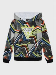 Guess Bluza L3RQ06 KA6R3 Szary Regular Fit. Szare bluzy dla chłopców Guess, z aplikacjami, z bawełny, bez ramiączek, bez kaptura. Za 269.99 zł.