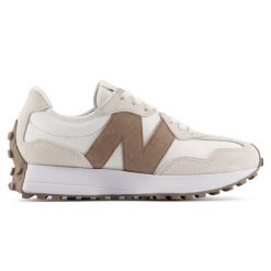 Buty damskie New Balance W327SUC – beżowe. Brązowe obuwie sportowe damskie New Balance, bez wzorów, z dresówki. Za 569.99 zł.