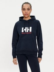 Helly Hansen Bluza Logo 2.0 34460 Granatowy Regular Fit. Niebieskie bluzy damskie Helly Hansen, xs, bez wzorów, z bawełny, bez kaptura. Za 289.99 zł.