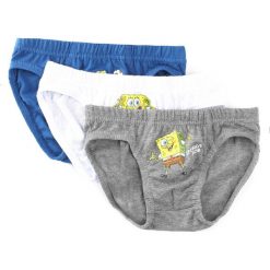 3-pack Szaro-Granatowe Majtki Know Time. Szare bielizna dla chłopców Born2be. Za 24.99 zł.