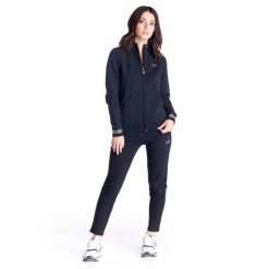 Damski dres z kołnierzykiem Shine On. Czarne obuwie sportowe damskie LEONE 1947 APPAREL, bez wzorów, z dresówki, na fitness i siłownię. Za 233.66 zł.