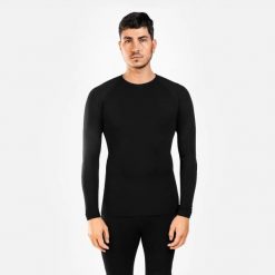 Koszulka odzież termiczna męska góra Spokey Arctiq Top. Czarna bielizna termoaktywna męska Spokey, l, z dzianiny. Za 54.99 zł.