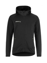 Craft Extend Full Zip W treningowa bluza czarna, dopasowany krój – Black. Czarne bluzy damskie Craft, s, bez wzorów, z materiału, bez kaptura. Za 354.00 zł.