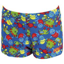 Spodenki pływackie dla dzieci Zoggs Printed. Niebieskie kąpielówki dla chłopców ZOGGS, bez wzorów. Za 29.00 zł.