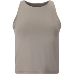 Damski tank top Athlecia Rihal. Brązowe obuwie sportowe damskie Athlecia, bez wzorów, na fitness i siłownię. Za 218.00 zł.