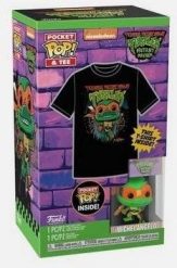 Funko Pop FUNKO T-SHIRT + POCKET POP TMNT Michelangelo L (76208). T-shirty męskie Funko Pop, l, bez wzorów, bez kołnierzyka. Za 60.69 zł.