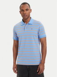 Tommy Jeans Polo DM0DM22708 Niebieski Regular Fit. Niebieskie koszulki polo męskie Tommy Jeans, m, bez wzorów, z bawełny, bez ramiączek. Za 329.99 zł.