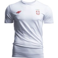 Koszulka funkcyjna męska Serbia Pyeongchang 2018 TSMF700 - biały. T-shirty męskie 4f. W wyprzedaży za 79.99 zł.