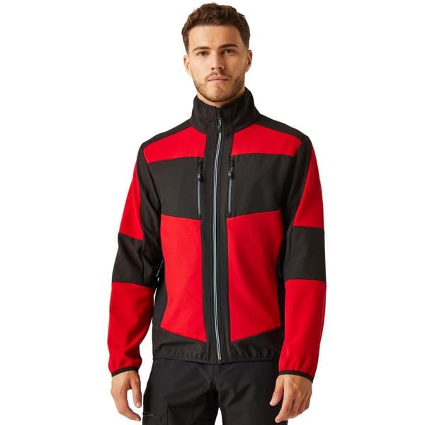 Kurtka Softshellowa Unisex Dla Dorosłych 2 Warstwy. Czarne kurtki męskie Regatta, xs, bez wzorów, z elastanu, bez kaptura. Za 144.99 zł.