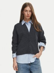 Tommy Hilfiger Kardigan Blend WW0WW52309 Szary ciemny Regular Fit. Szare kardigany damskie Tommy Hilfiger, l, bez wzorów, z kaszmiru. Za 1,099.00 zł.