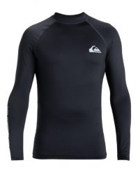 Koszulka surfingowa z długim rękawem UPF 50 dla Mężczyzn EVERYDAY Czarny. Niebieskie bluzki z długim rękawem męskie Quiksilver, m, bez wzorów, z elastanu, bez kołnierzyka. Za 149.99 zł.