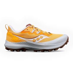 Buty trailowe damskie Saucony Peregrine 14. Brązowe obuwie sportowe damskie Saucony, bez wzorów, do biegania. Za 476.99 zł.