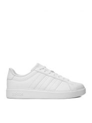 Adidas Sneakersy CEO-STREETTALK J KI3094 Biały. Białe buty sportowe dziewczęce Adidas, bez wzorów, ze skóry, bez zapięcia. Za 219.99 zł.
