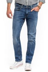 MUSTANG VEGAS MĘSKIE SPODNIE JEANSOWE DENIM BLUE 1014037 5000 583, W32 L34. Niebieskie spodnie materiałowe męskie Mustang, l, bez wzorów, z bawełny, klasyczne. Za 219.99 zł.
