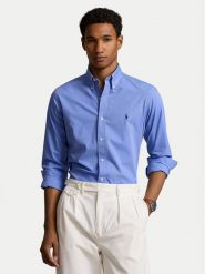 Polo Ralph Lauren Koszula 710928255003 Niebieski Custom Fit. Niebieskie koszule męskie Polo Ralph Lauren, m, bez wzorów, z bawełny, bez kołnierzyka, bez ramiączek. Za 629.99 zł.