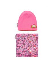 Peppa Pig Komplet czapka i komin ACCCS-AW24-112PP Różowy. Czerwone buty zimowe dziewczęce Peppa Pig, bez wzorów, z poliesteru, bez zapięcia. Za 59.99 zł.